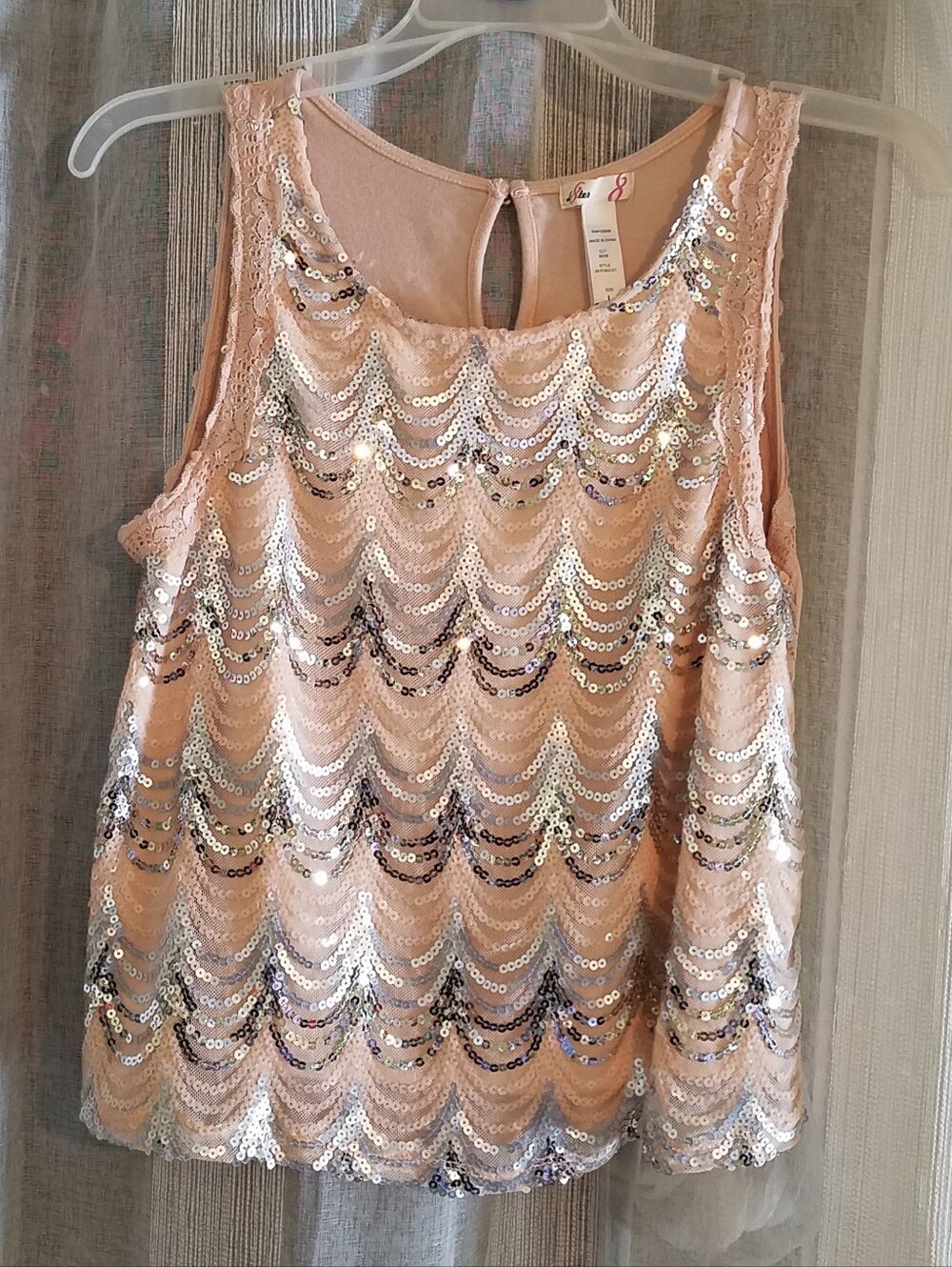 Dressy Tank Top With Sequins